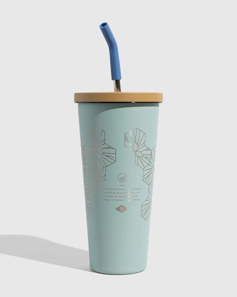 24 oz Insulated Steel Straw Tumbler