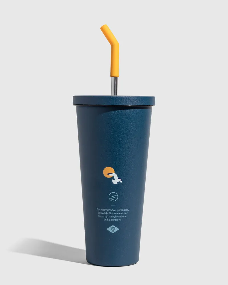 24 oz Insulated Steel Straw Tumbler