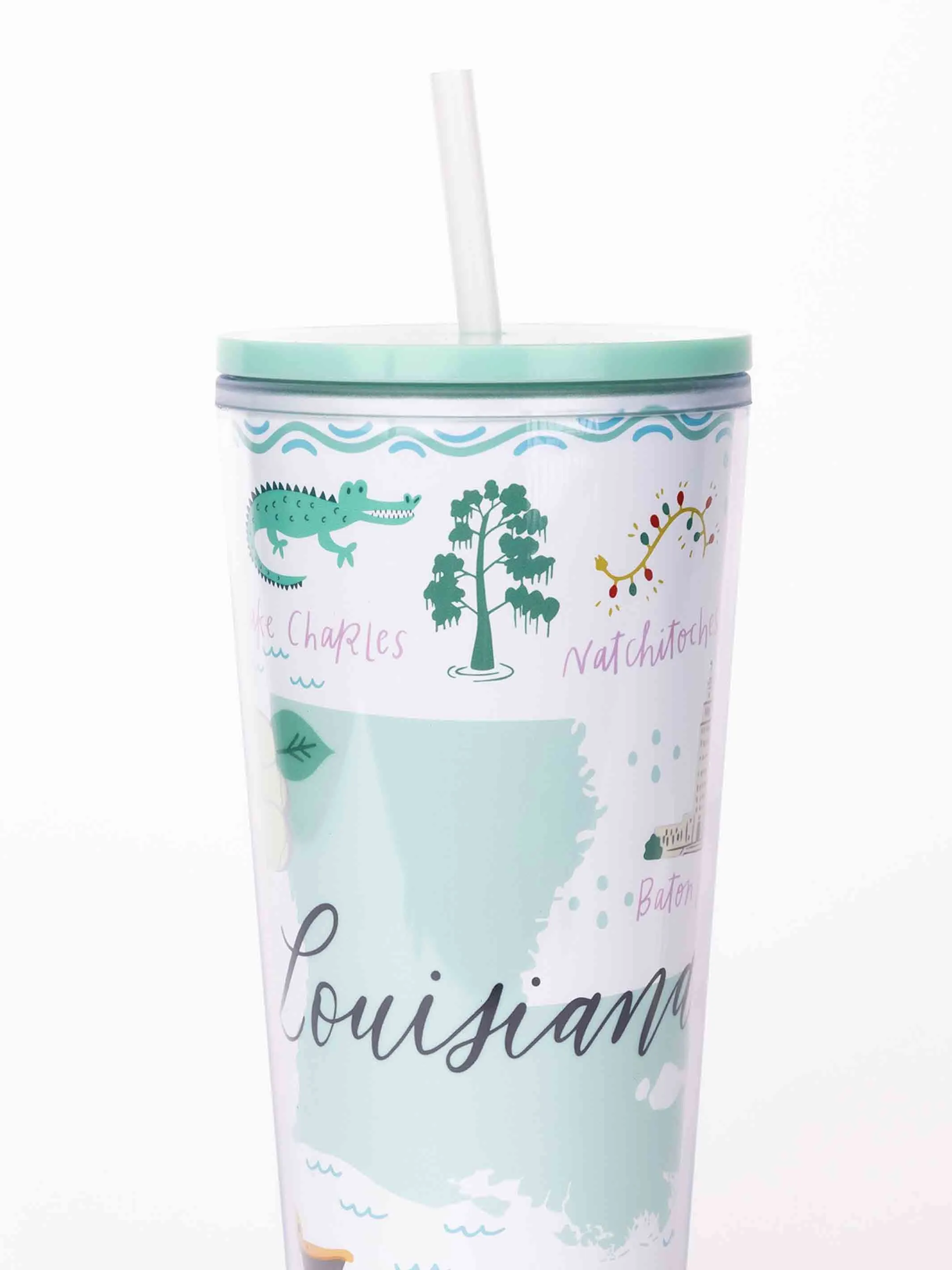 24oz Straw Tumbler | Louisiana