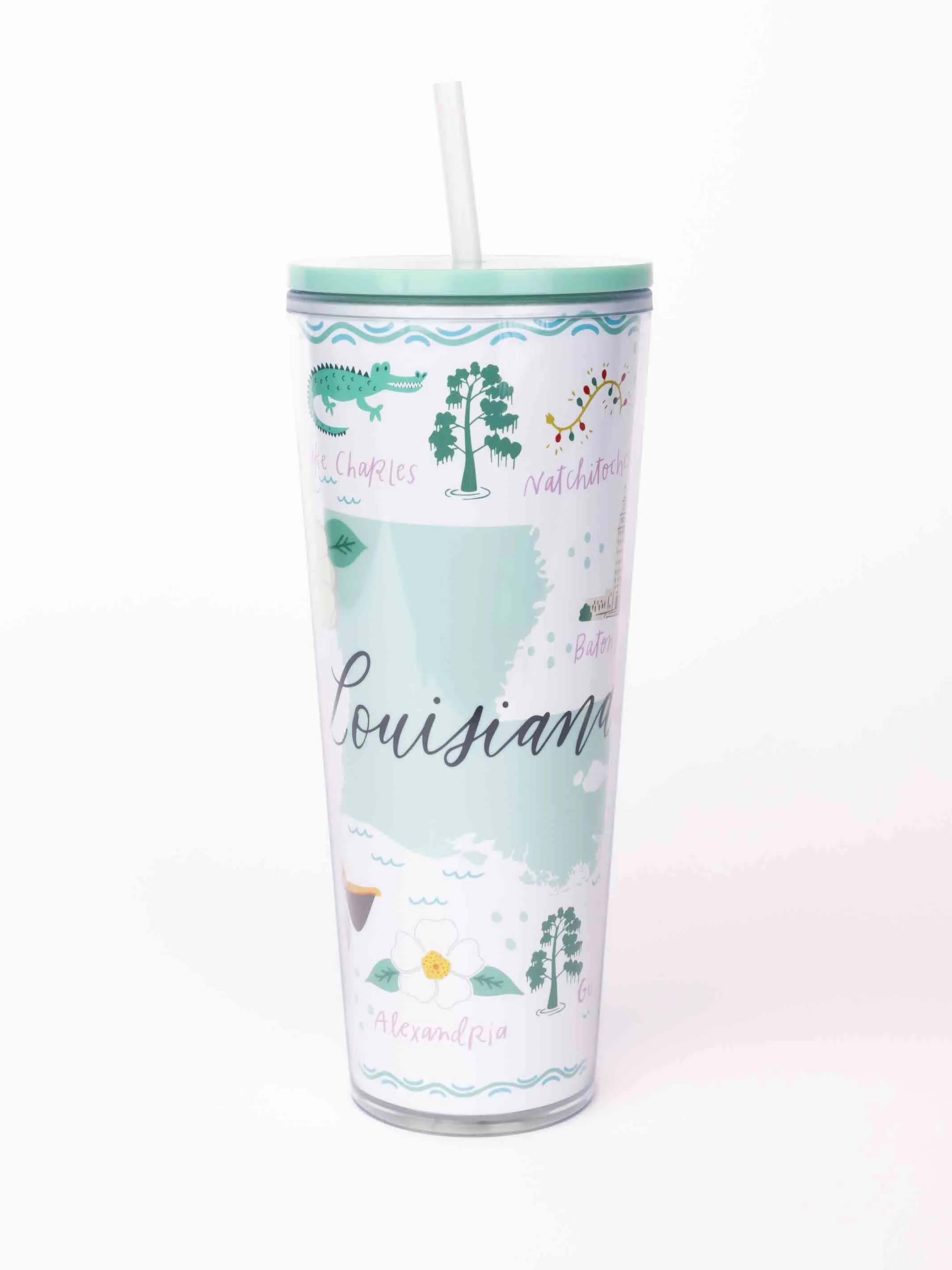 24oz Straw Tumbler | Louisiana