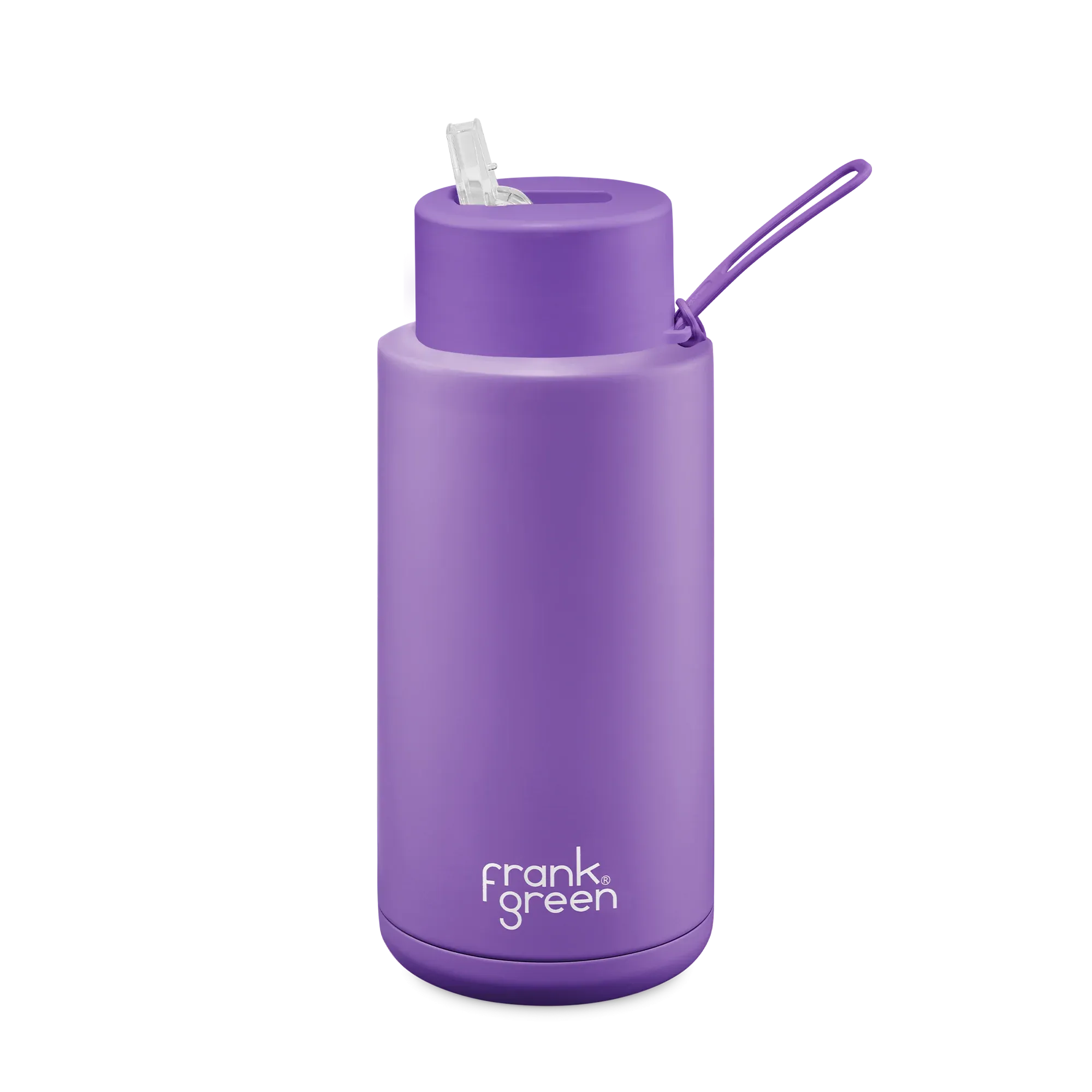 34OZ STAINLESS BOTTLE W/STRAW