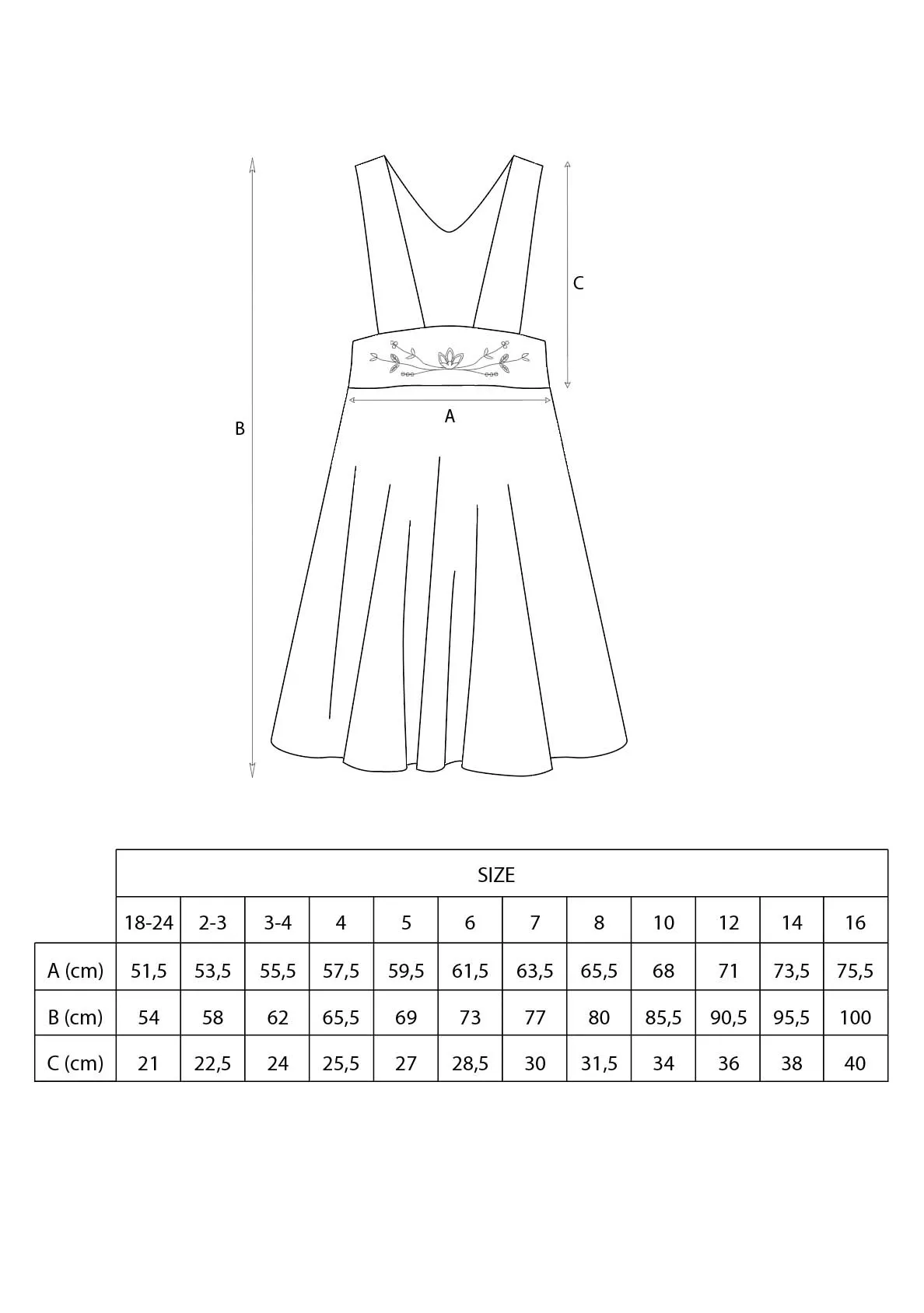 36.2-GREY CHECK WOOLEN DUNGAREE DRESS W/EMBROIDERY