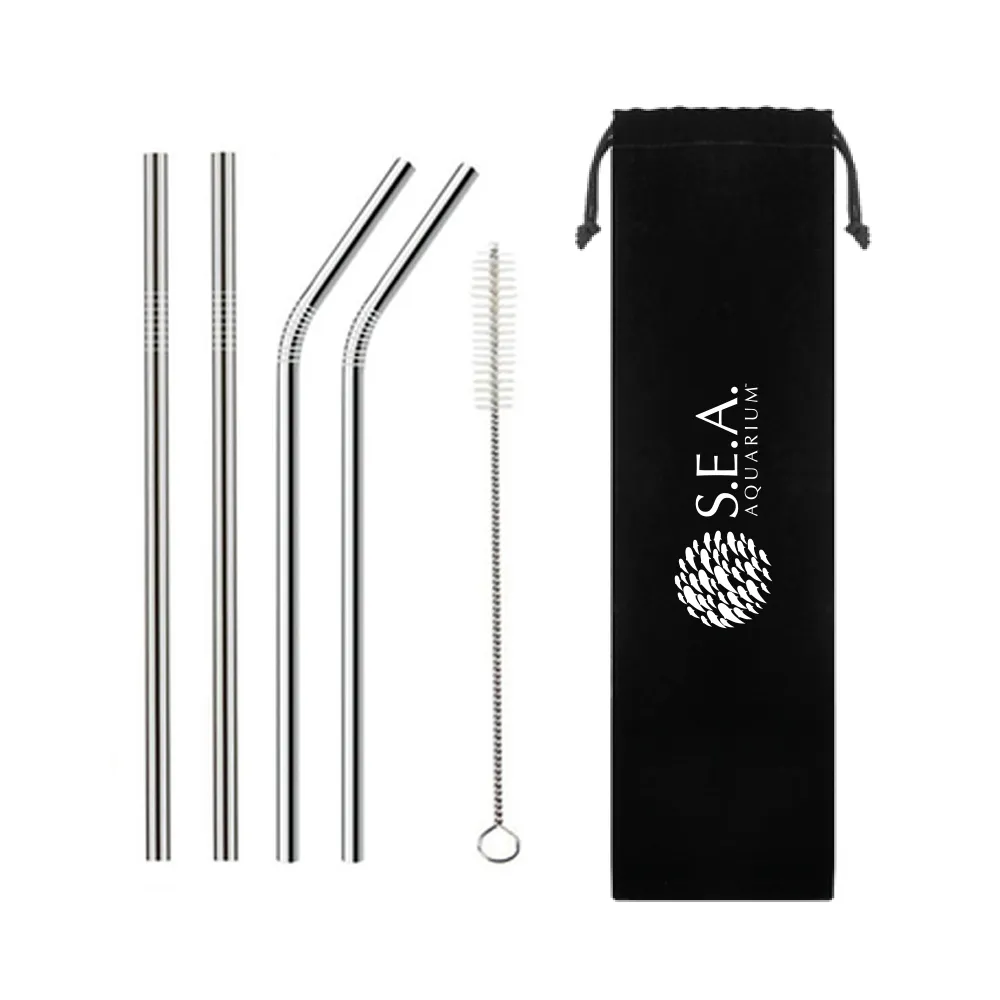 5-Set Metal Straw/Reusable Straws