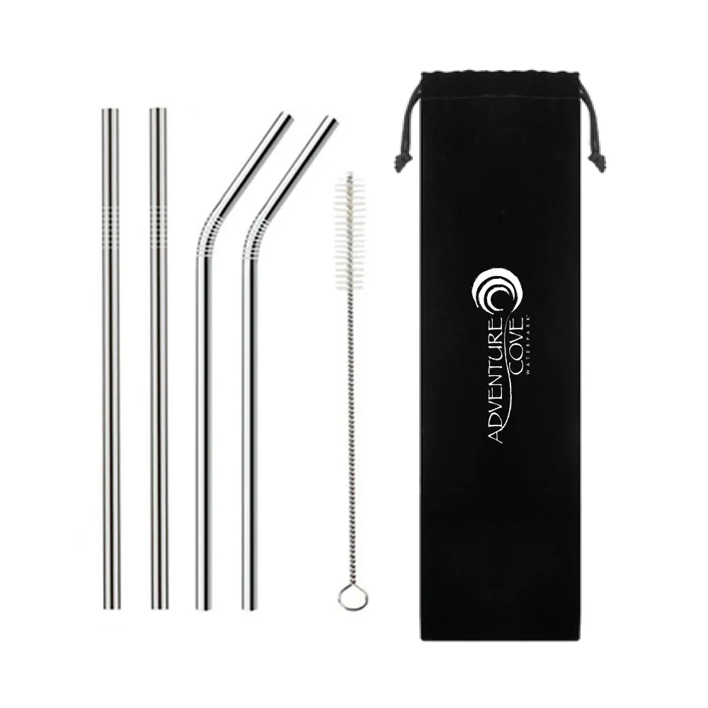 5-Set Metal Straw/Reusable Straws