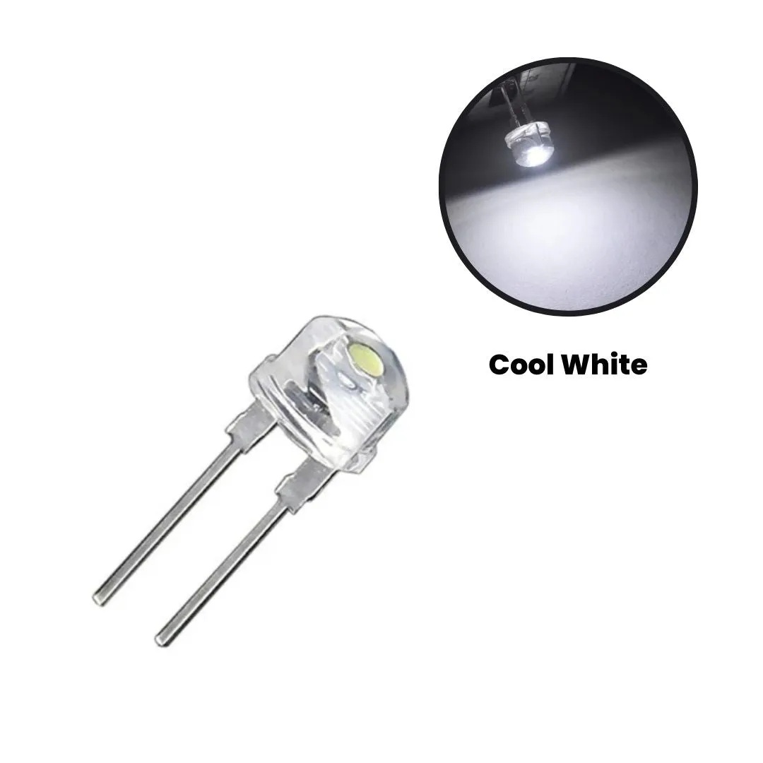 8mm Straw Hat DIP LED