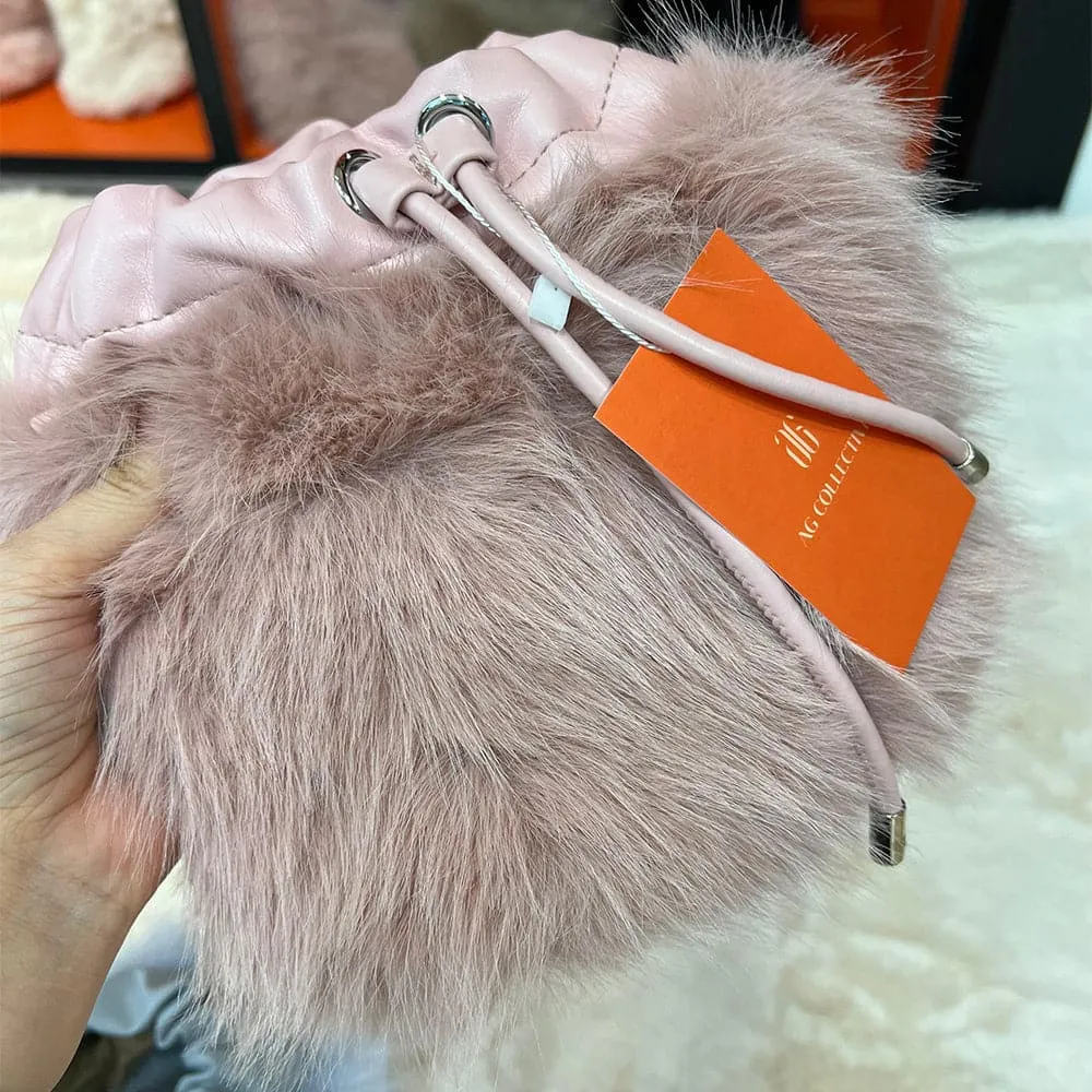 AG Collective Fluffy Crossbody Handbag Fashionable Trendy Shoulder Bag