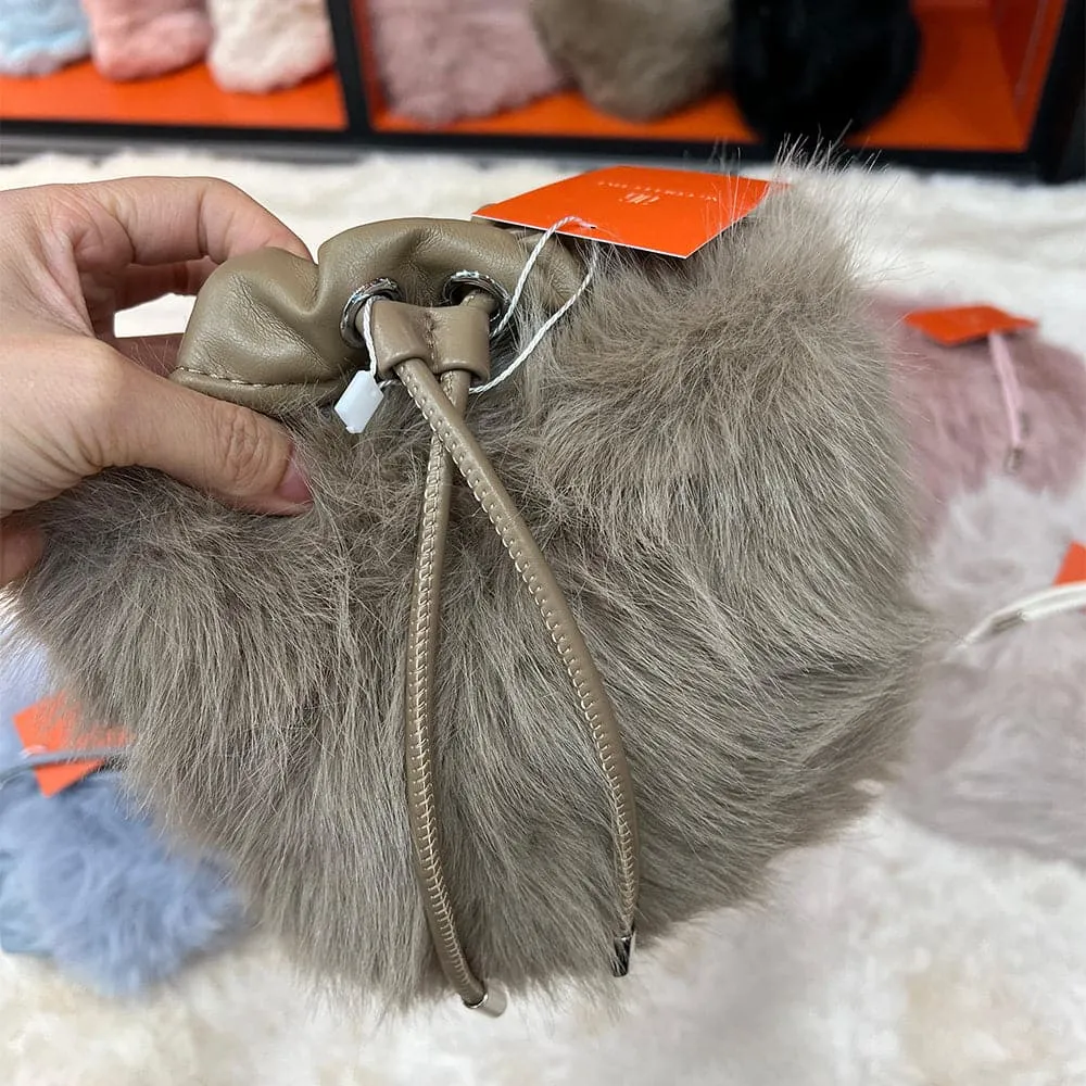 AG Collective Fluffy Crossbody Handbag Fashionable Trendy Shoulder Bag