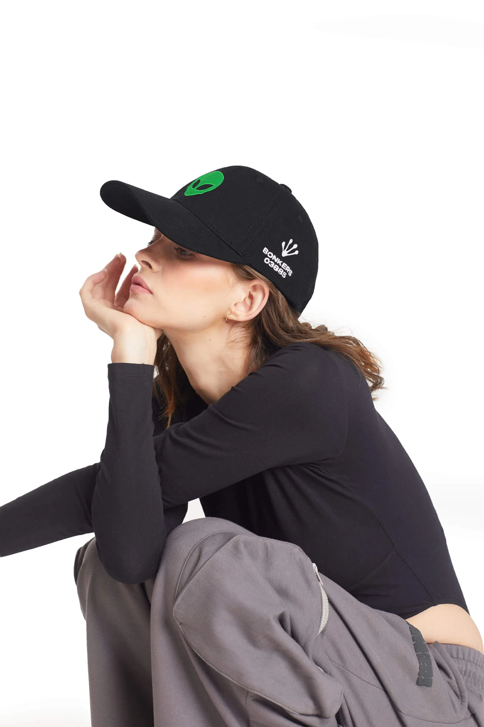 Alien Black Baseball Cap