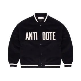 ANTIDOTE LOGO Woolen Embroidered Varsity Jacket