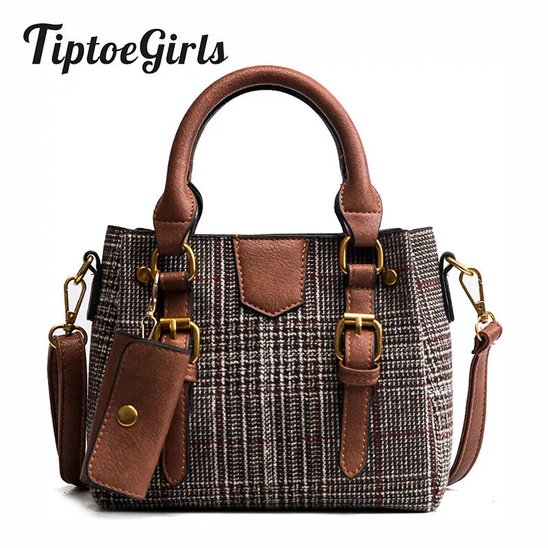 Autumn and Winter New Korean Fashion Minimalist Personality Hit the Color Check Bag Wild Child Shoulder Diagonal Handbags all