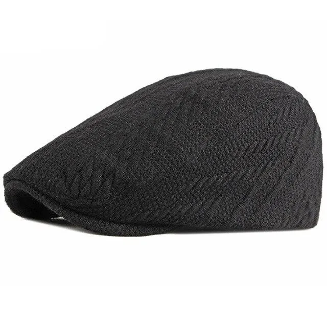 Autumn Winter Fashion Adjustable Knitted Beret Cap for Men and Women