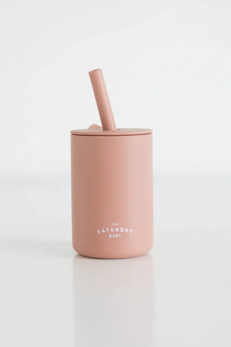 Baby Silicone Straw Cup