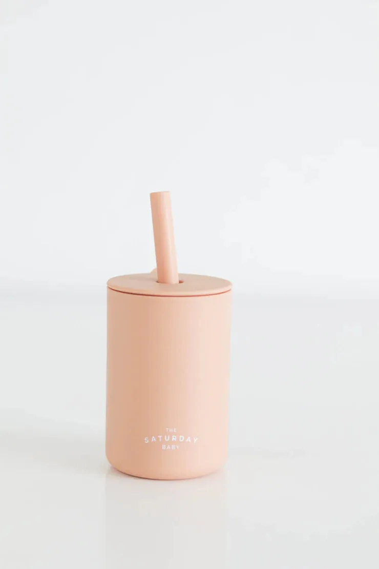 Baby Silicone Straw Cup