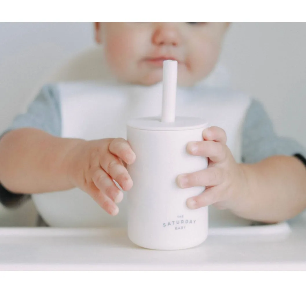 Baby Silicone Straw Cup