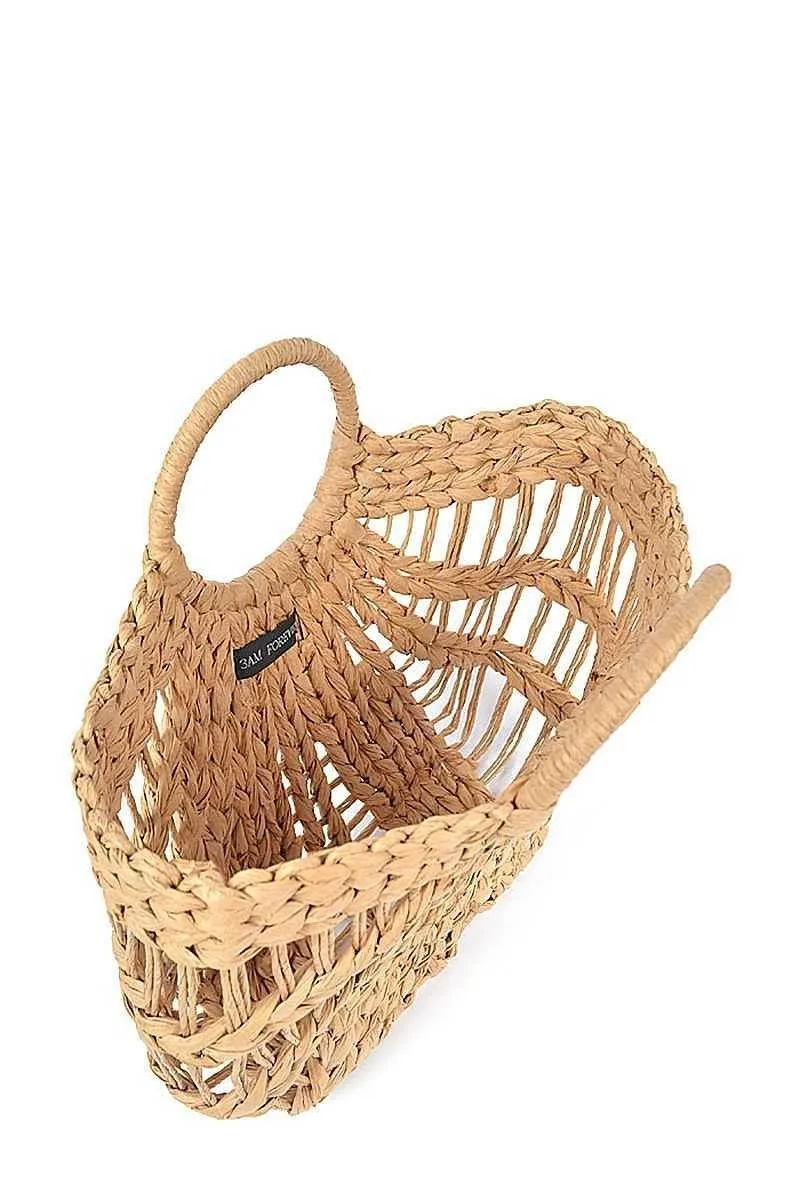 Bag018 Straw Bag Ivory