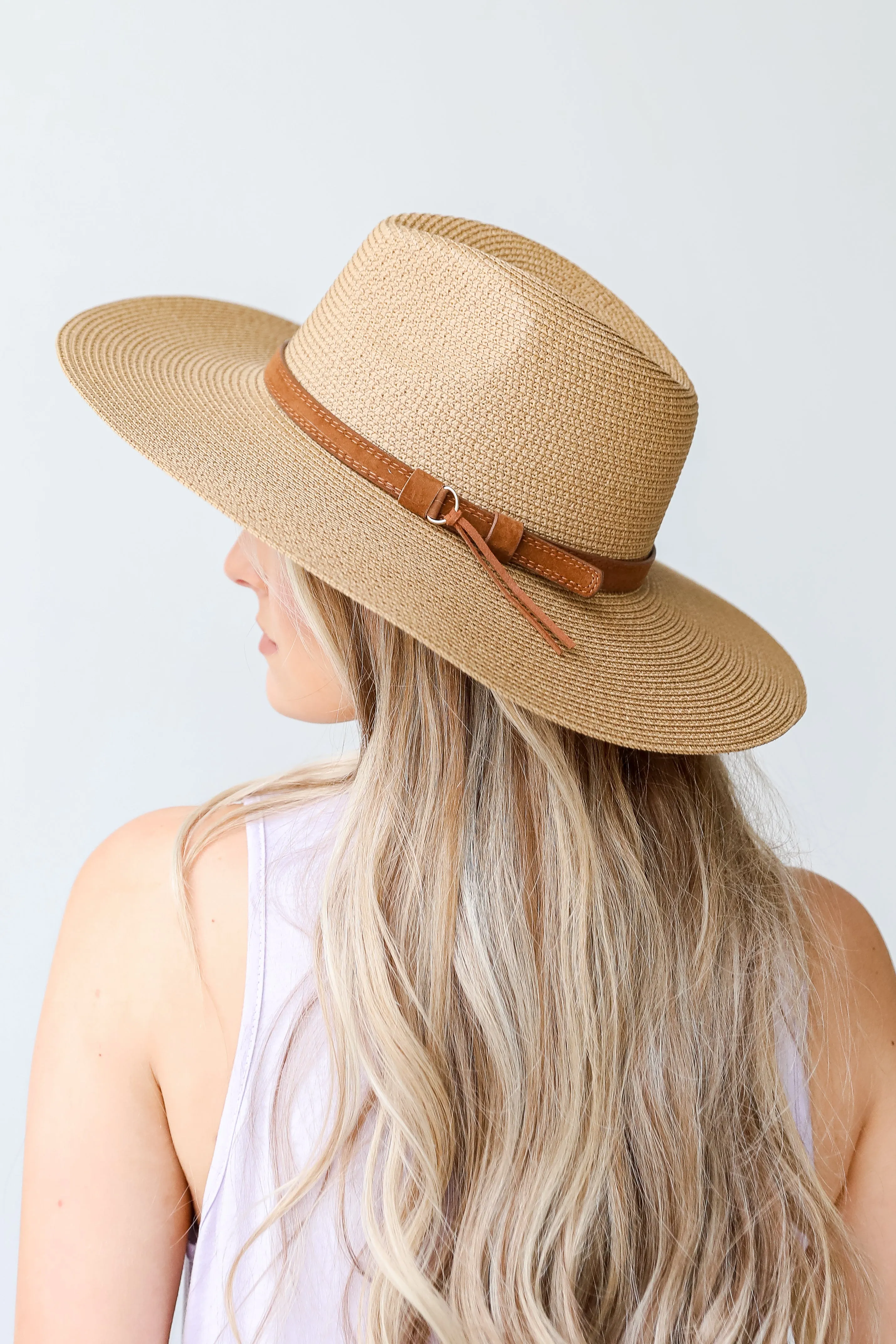 Bask In The Sun Straw Wide Brim Hat