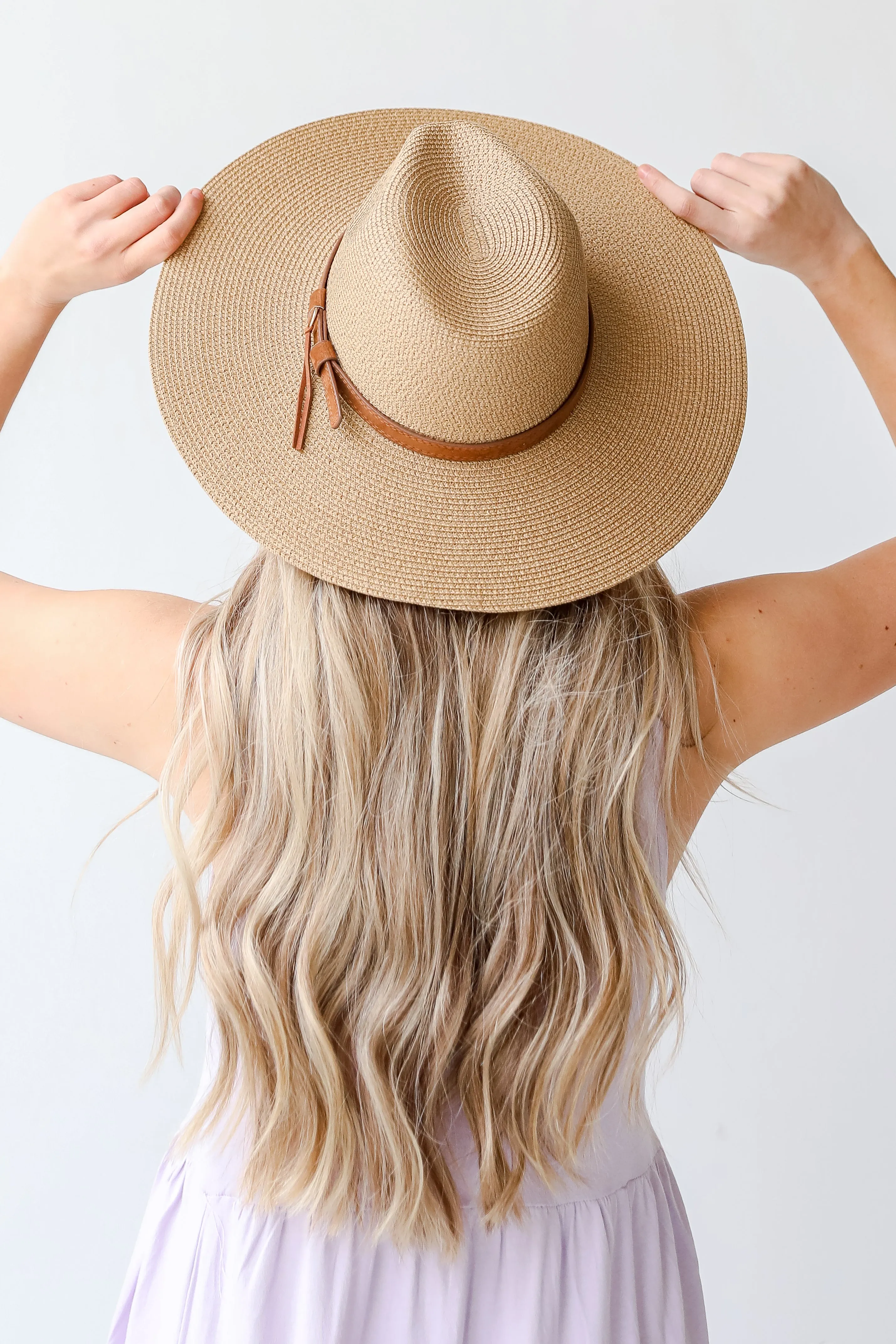 Bask In The Sun Straw Wide Brim Hat