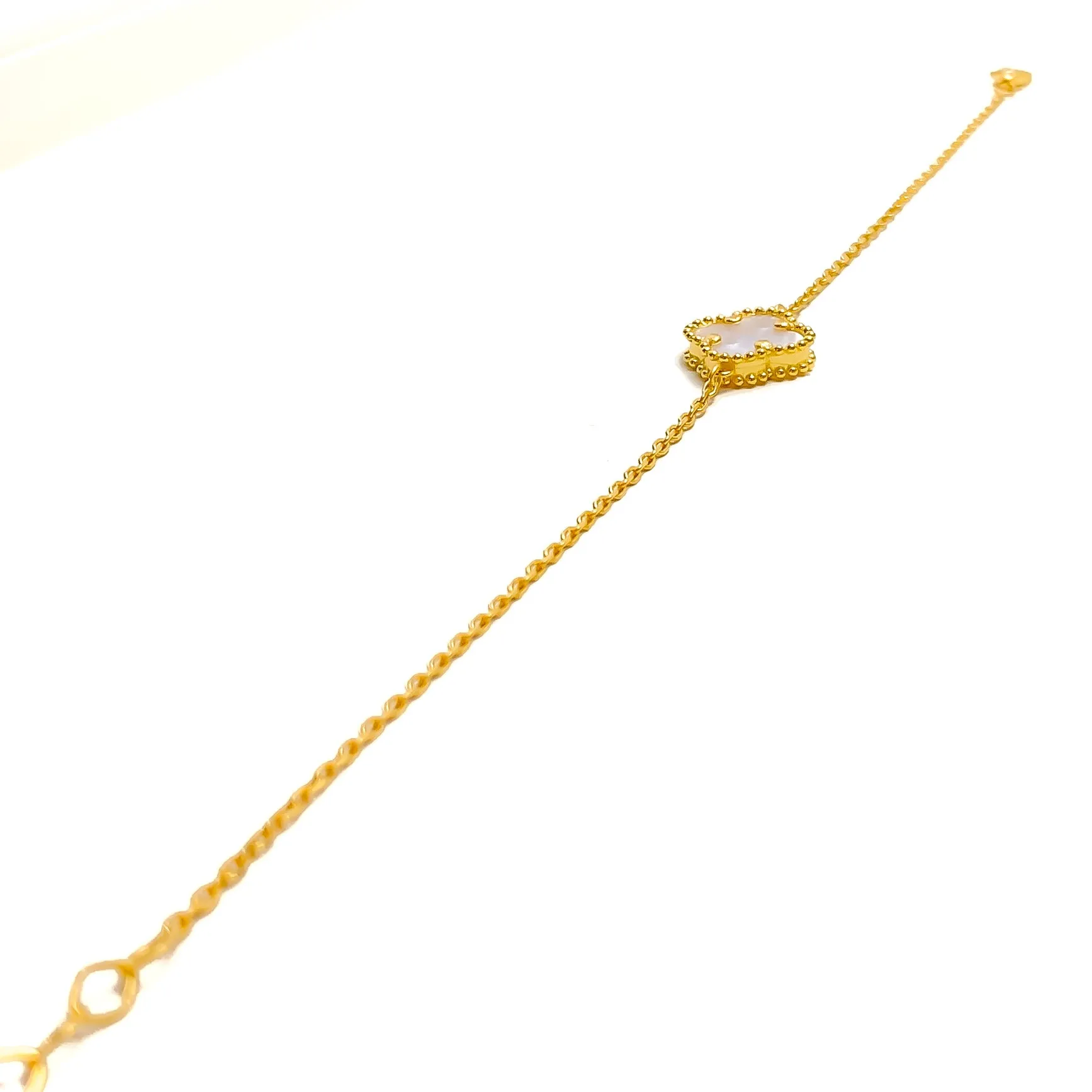 Blooming Fashionable 21k Gold Bracelet