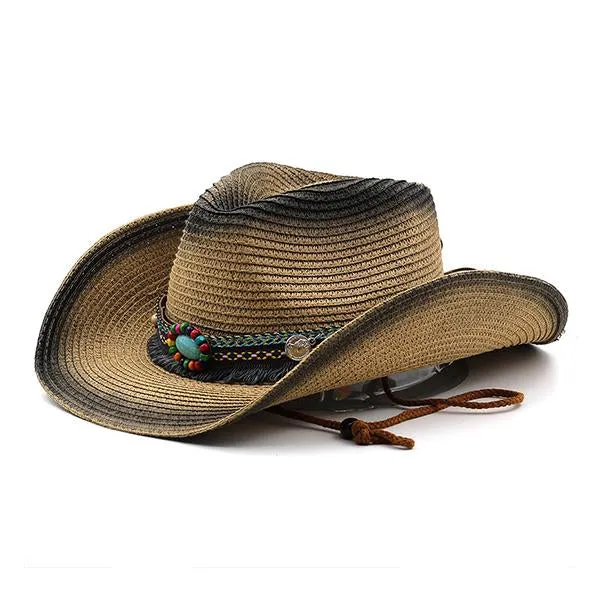 Bohemian Western Cowboy Straw Hat 29506083C