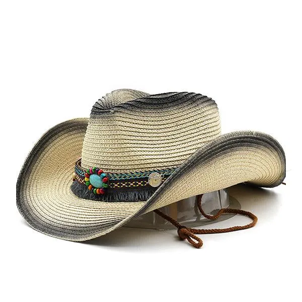 Bohemian Western Cowboy Straw Hat 29506083C