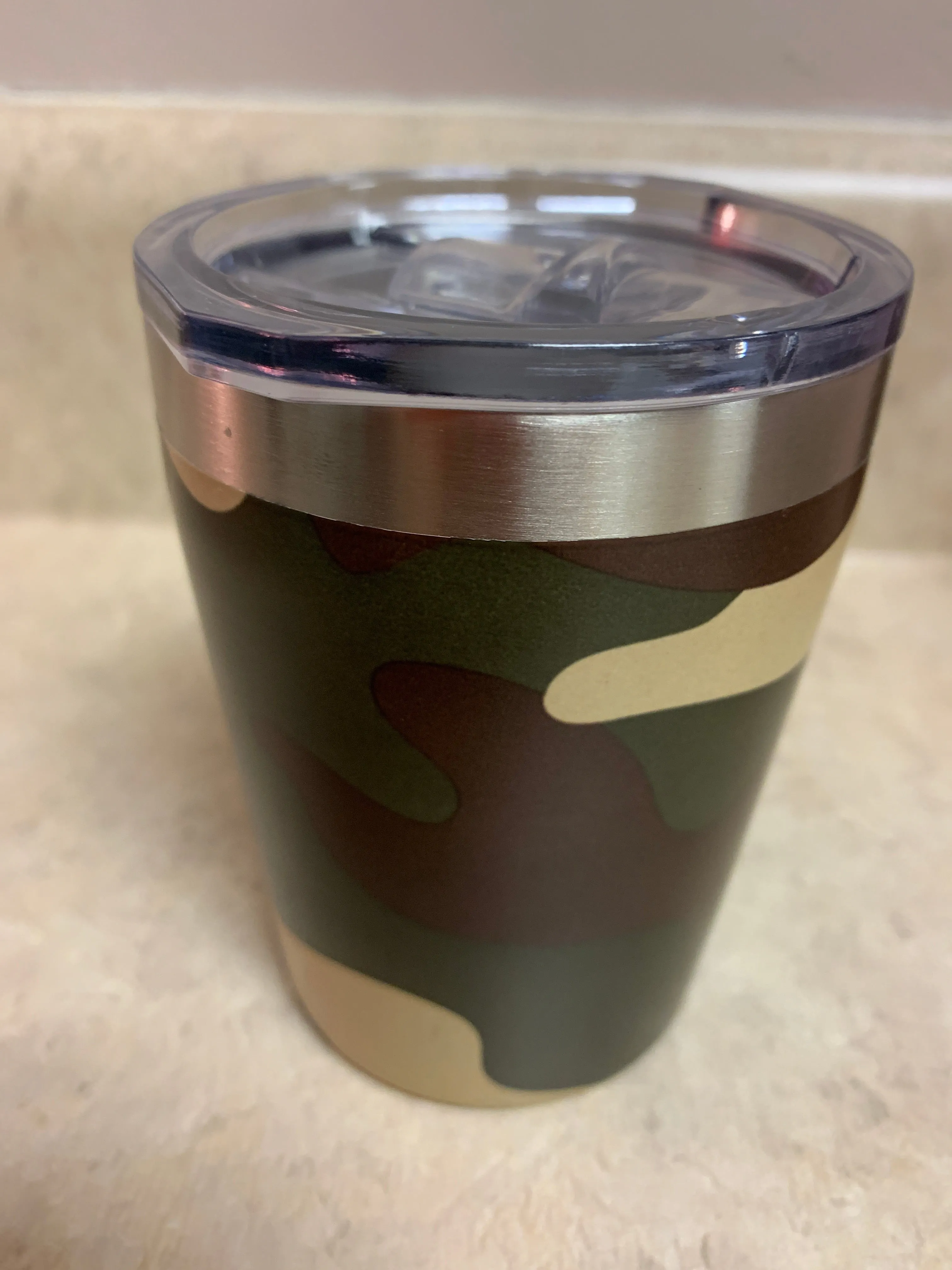 Camo Tumbler with Straw