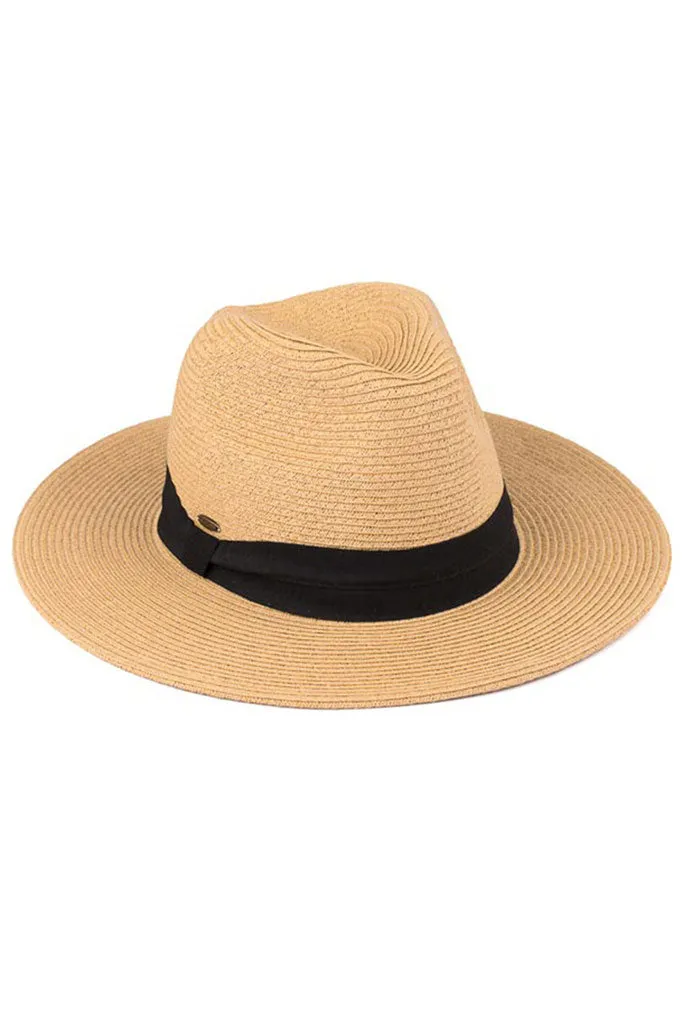 C.C Adjustable String Band Straw Sun Hat