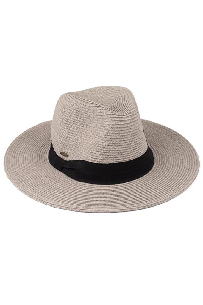 C.C Adjustable String Band Straw Sun Hat