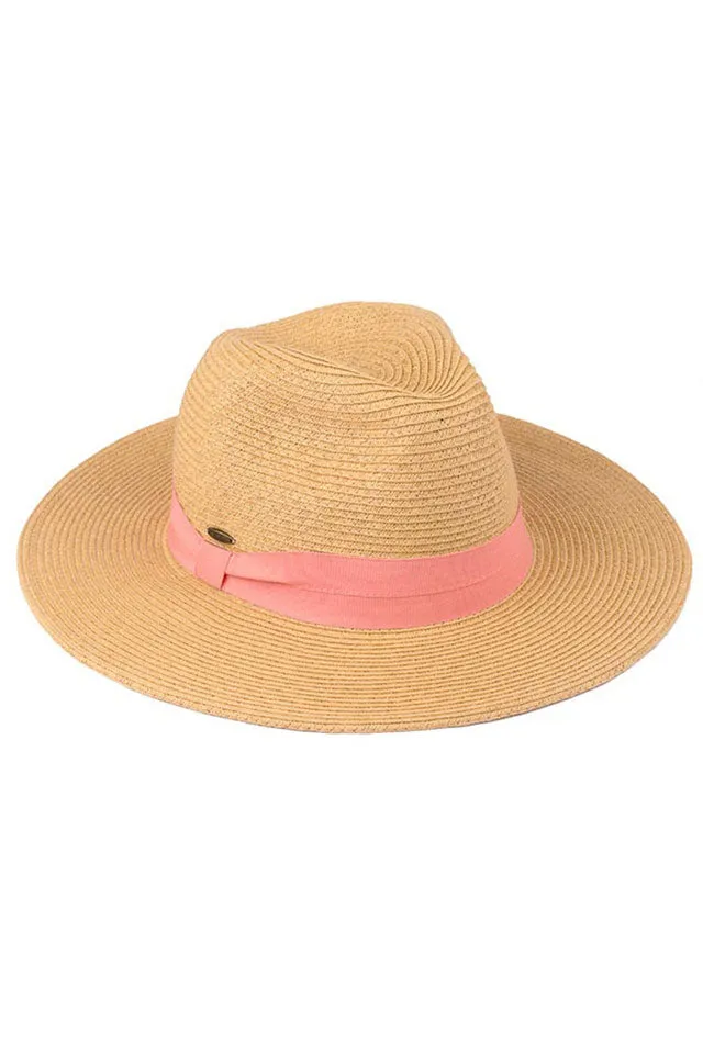 C.C Adjustable String Band Straw Sun Hat