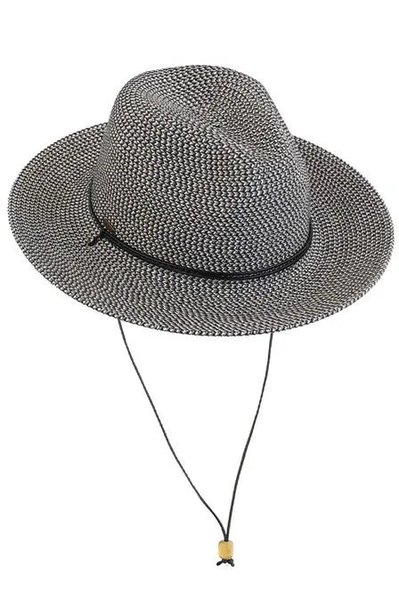 C.C Chin Strap Straw Panama Hat