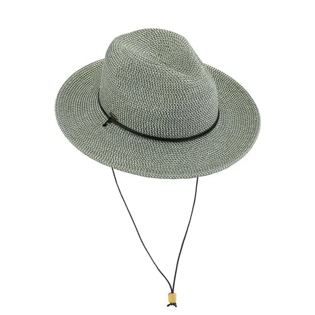 C.C Chin Strap Straw Panama Hat