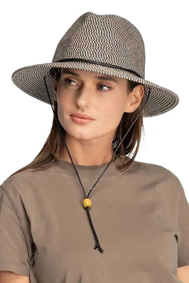 C.C Chin Strap Straw Panama Hat