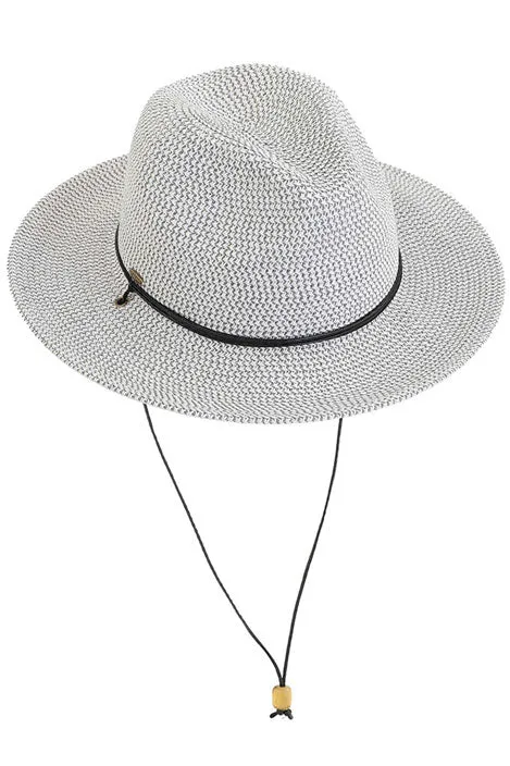 C.C Chin Strap Straw Panama Hat