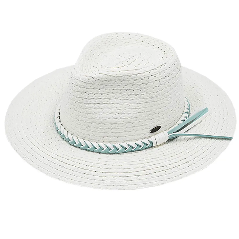 C.C Paper Straw Braided Panama Hat