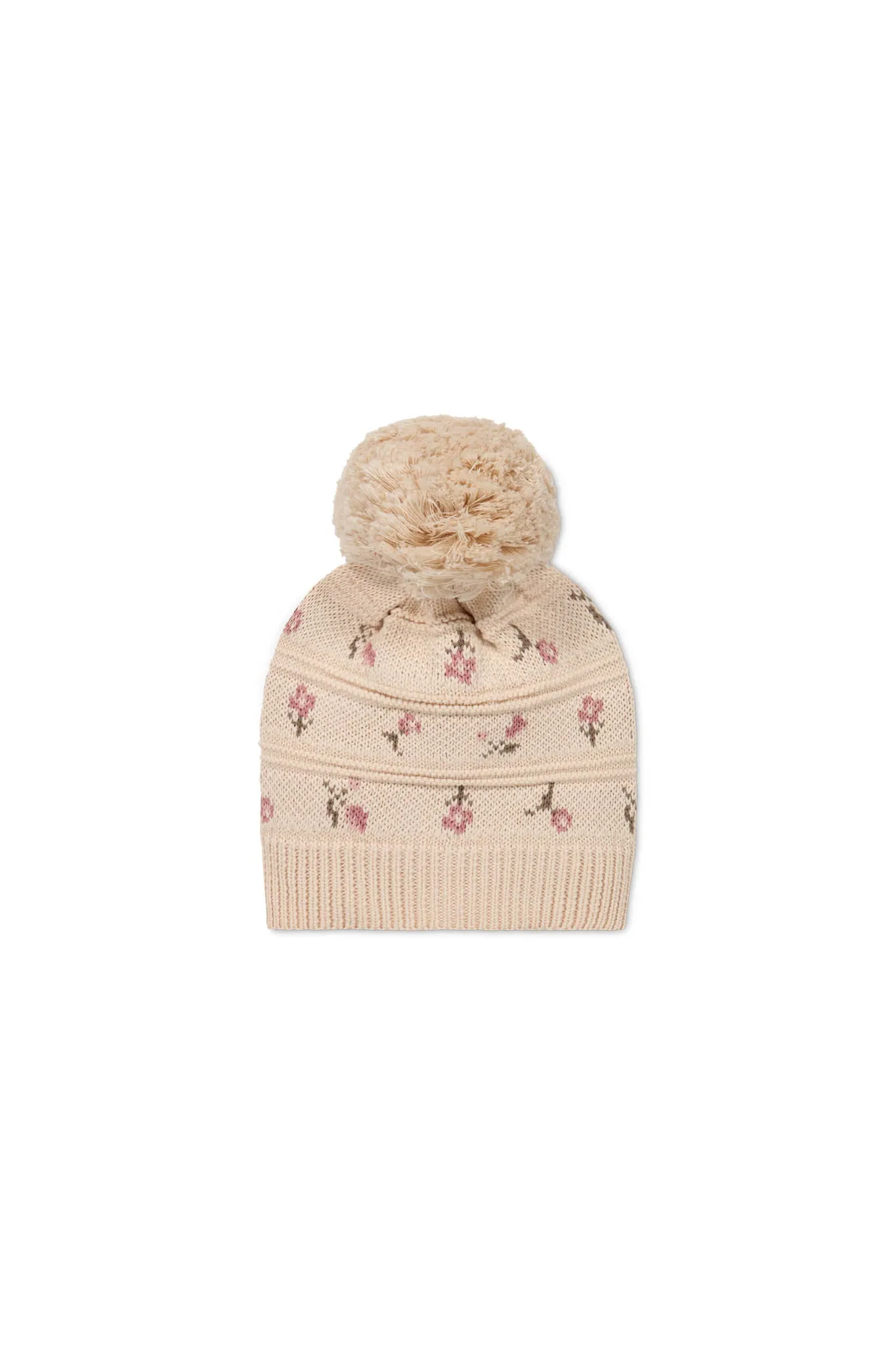 Delilah Knitted Hat - Delilah Jacquard Misty Rose