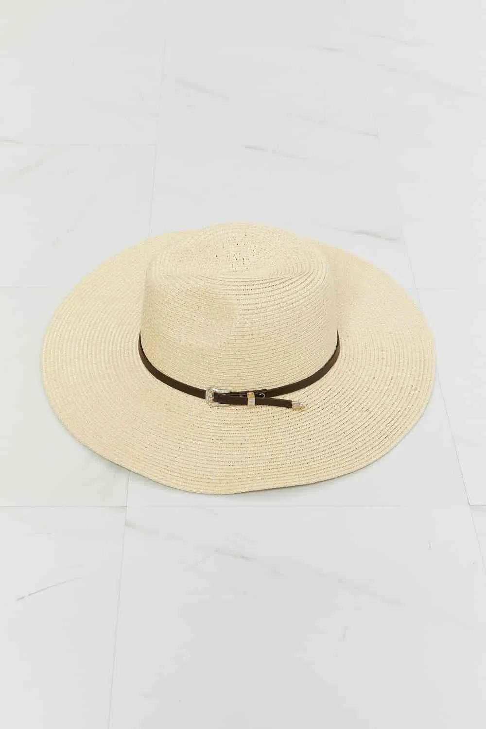 Fame Boho Summer Straw Fedora Hat