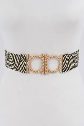 Faux Straw Belt