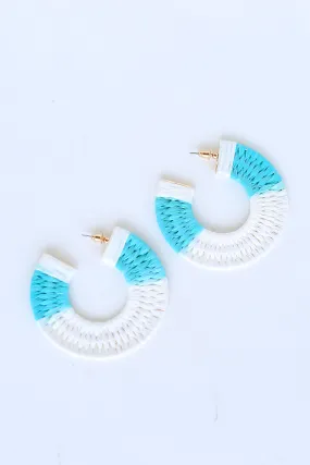 FINAL SALE - Callie Straw Hoop Earrings