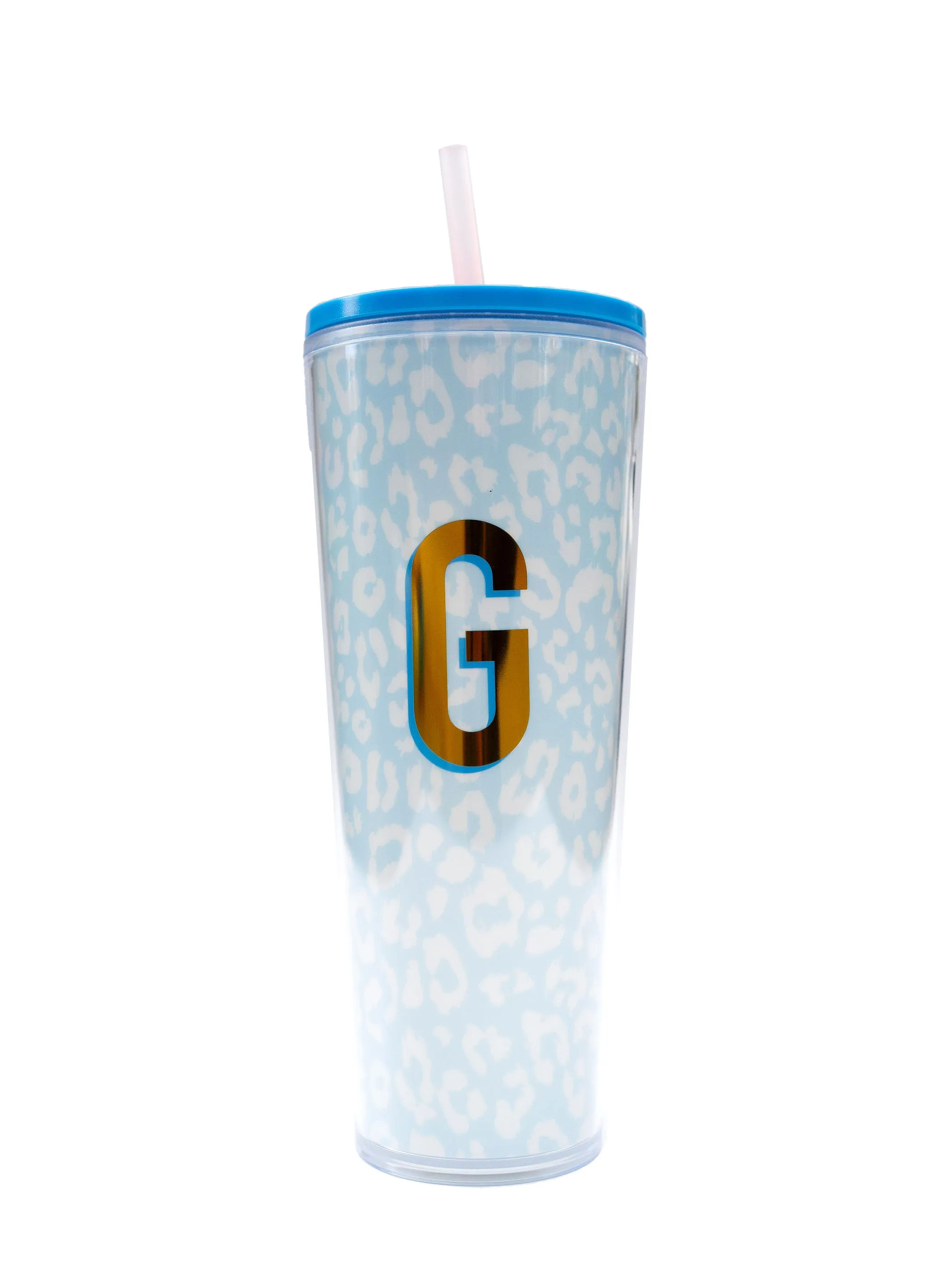 FINAL SALE - Initial 24oz Straw Tumbler