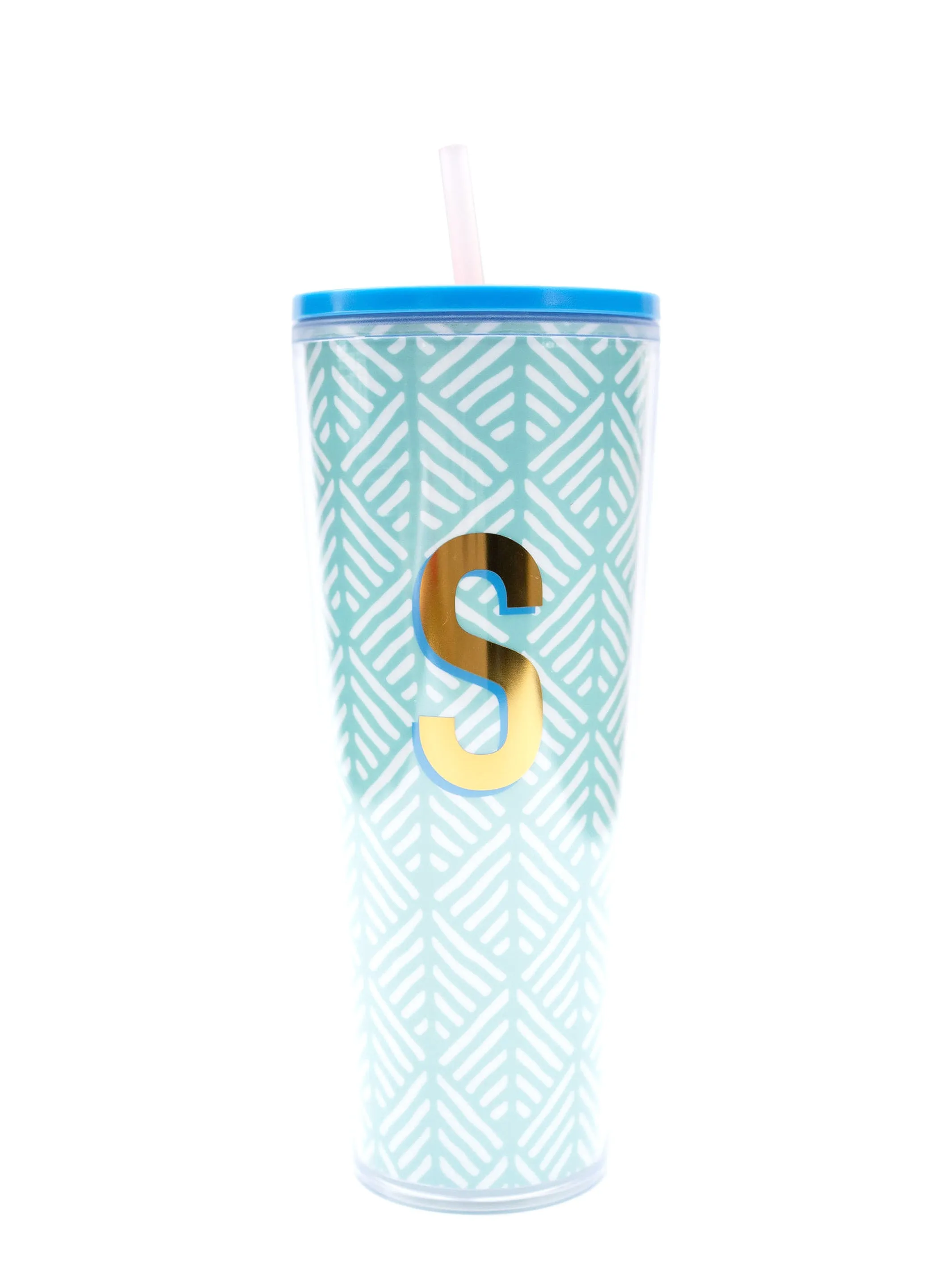 FINAL SALE - Initial 24oz Straw Tumbler