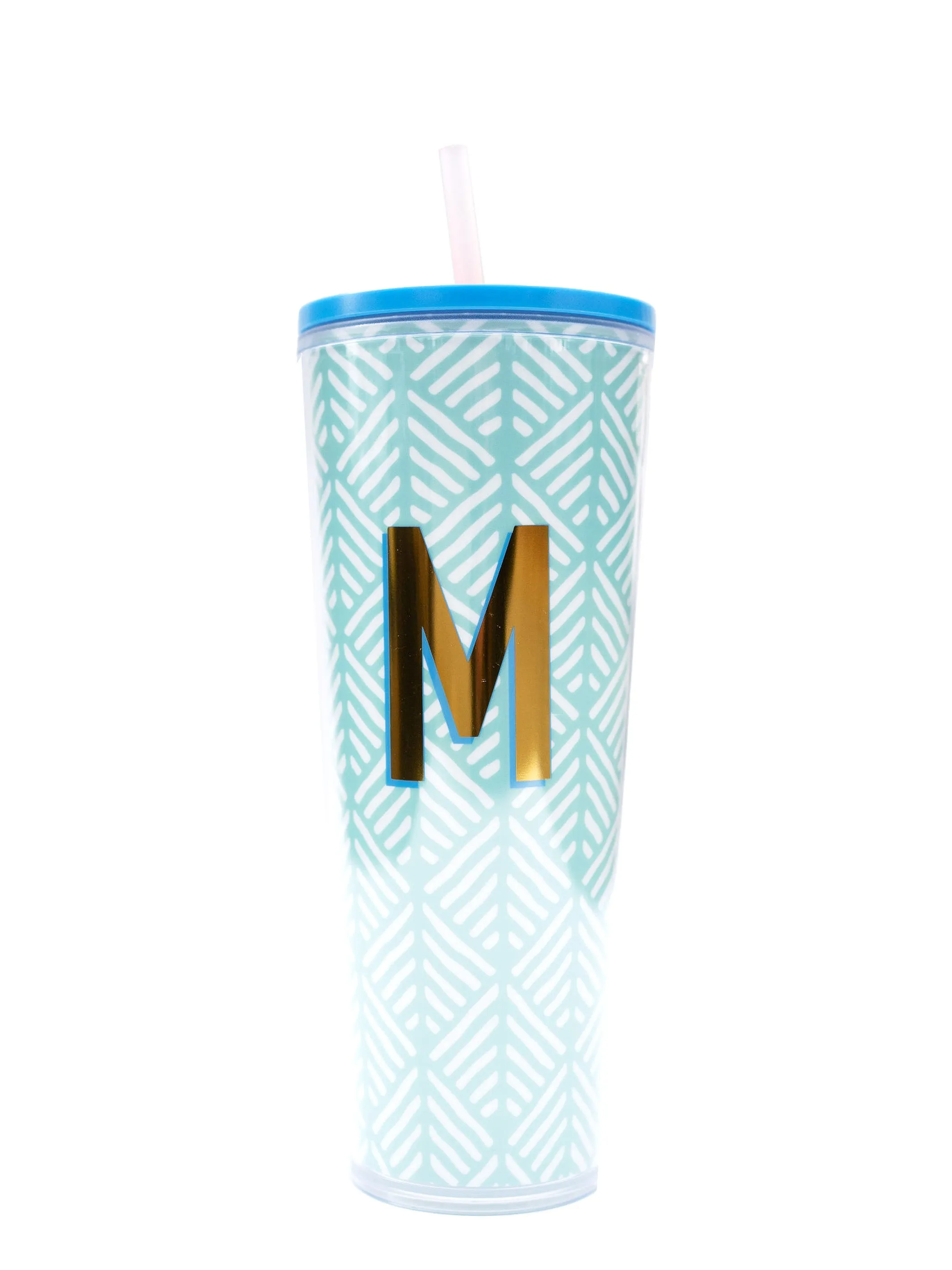 FINAL SALE - Initial 24oz Straw Tumbler