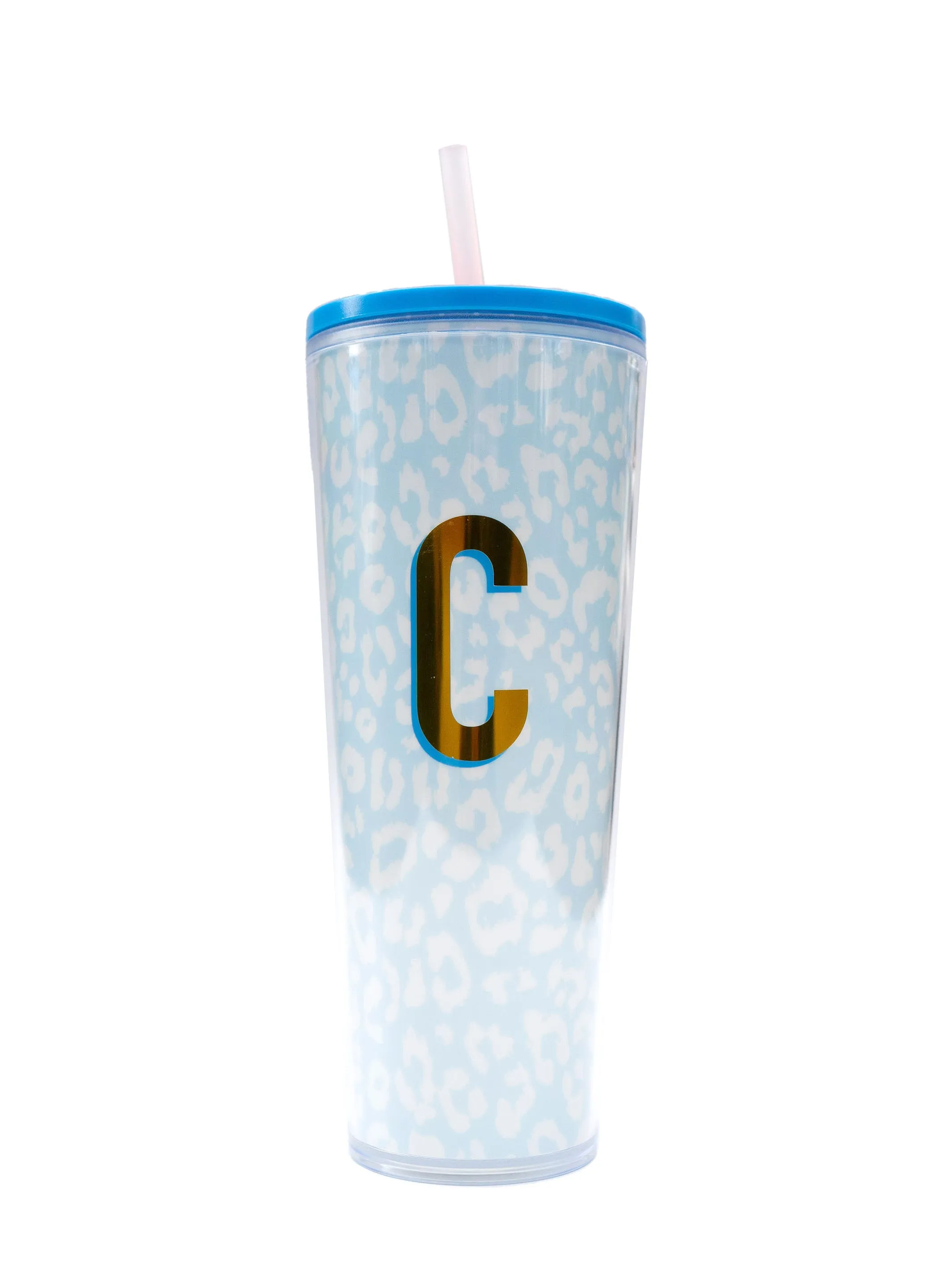 FINAL SALE - Initial 24oz Straw Tumbler