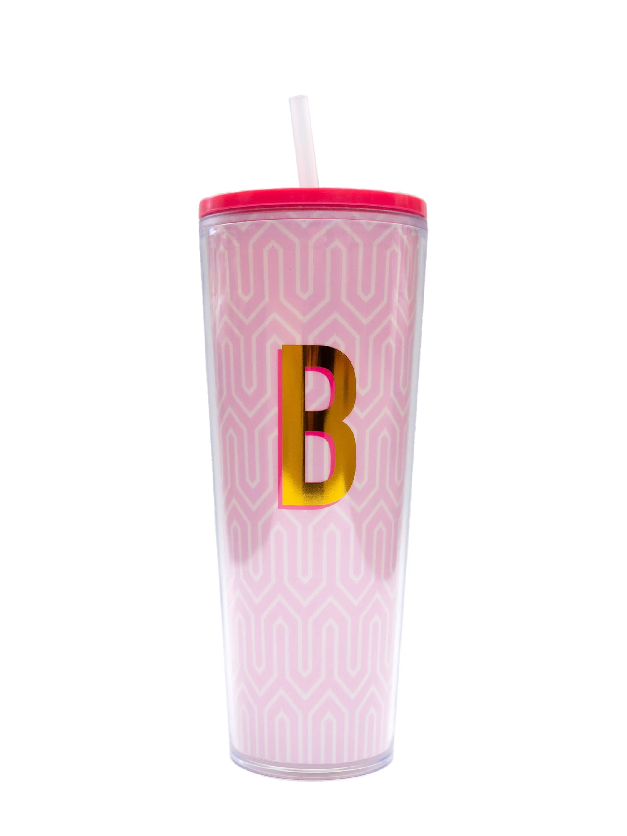 FINAL SALE - Initial 24oz Straw Tumbler