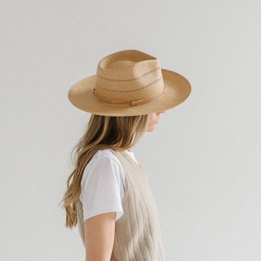 GIGI PIP Arlo Straw Teardrop Fedora