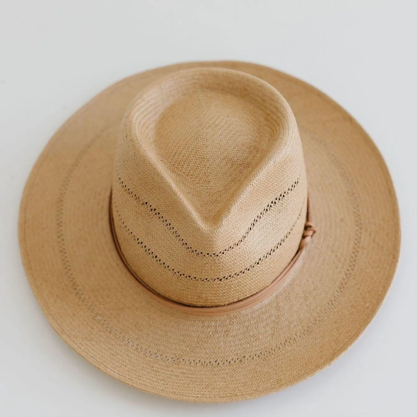 GIGI PIP Arlo Straw Teardrop Fedora