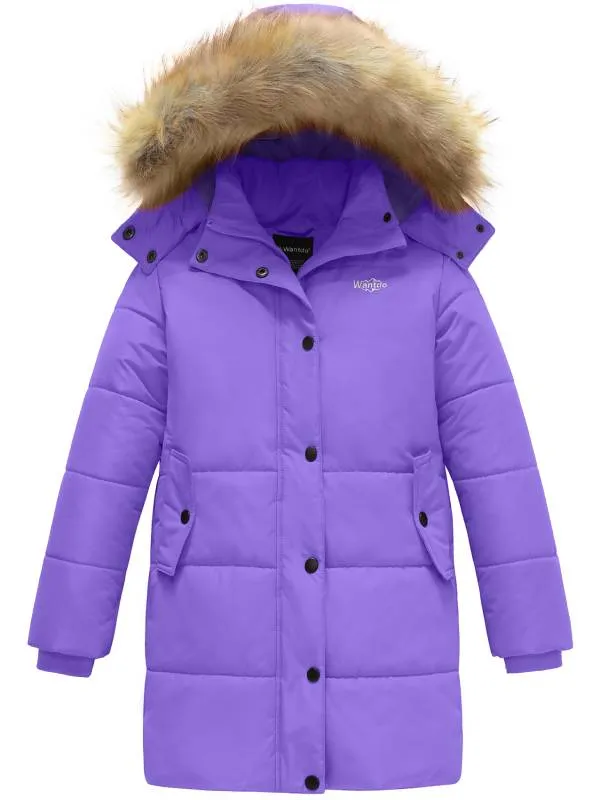 Girls Winter Coat Long Winter Jacket