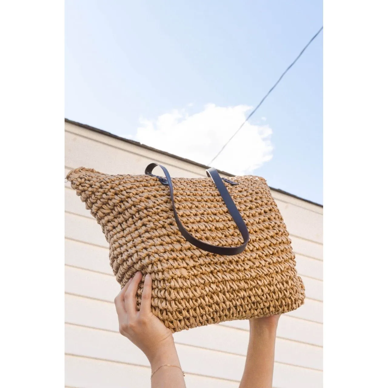 Giselle Straw Tote Bag