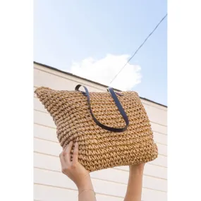 Giselle Straw Tote Bag