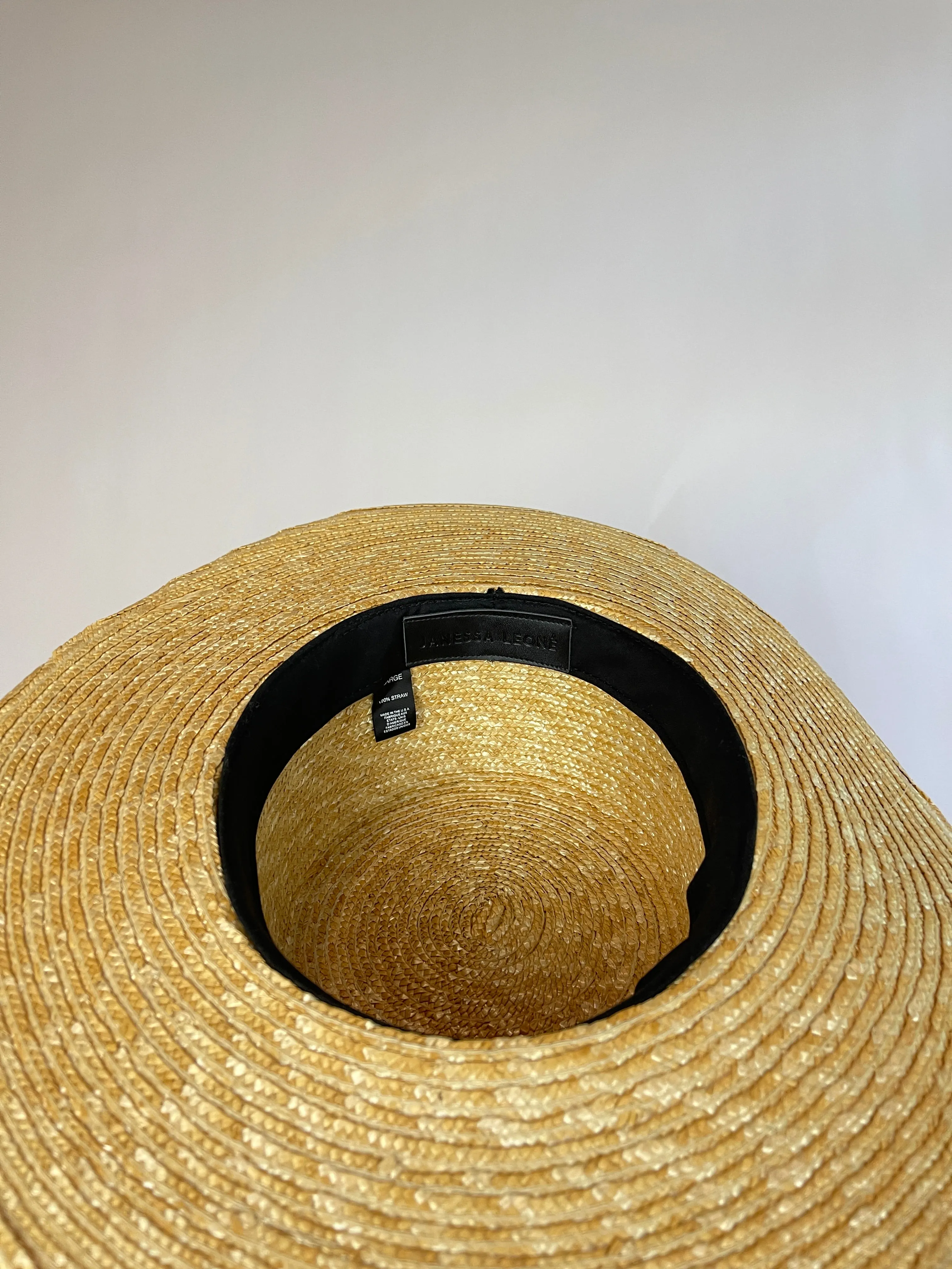 Janessa Leone Klint Straw Boater Hat