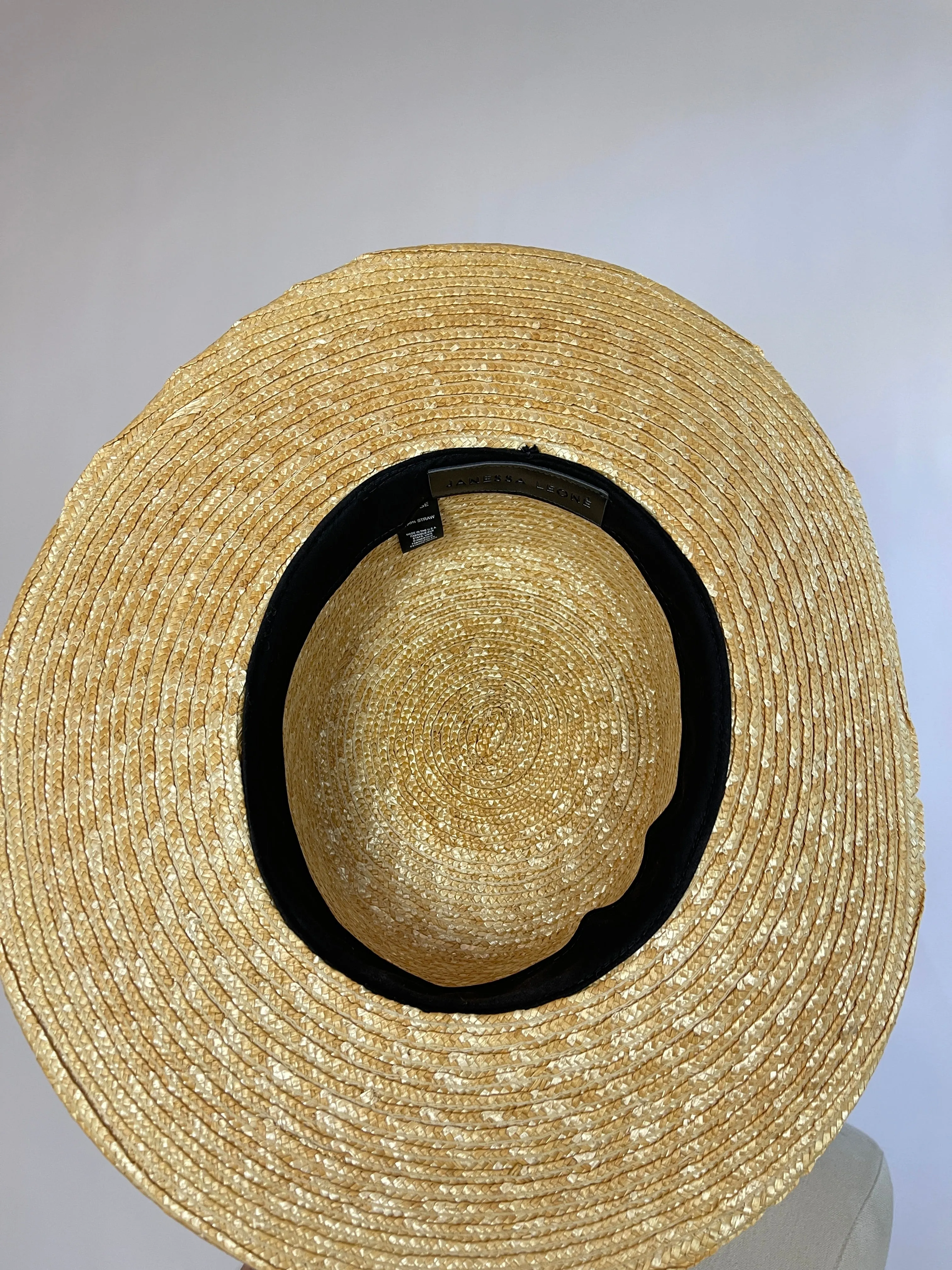 Janessa Leone Klint Straw Boater Hat