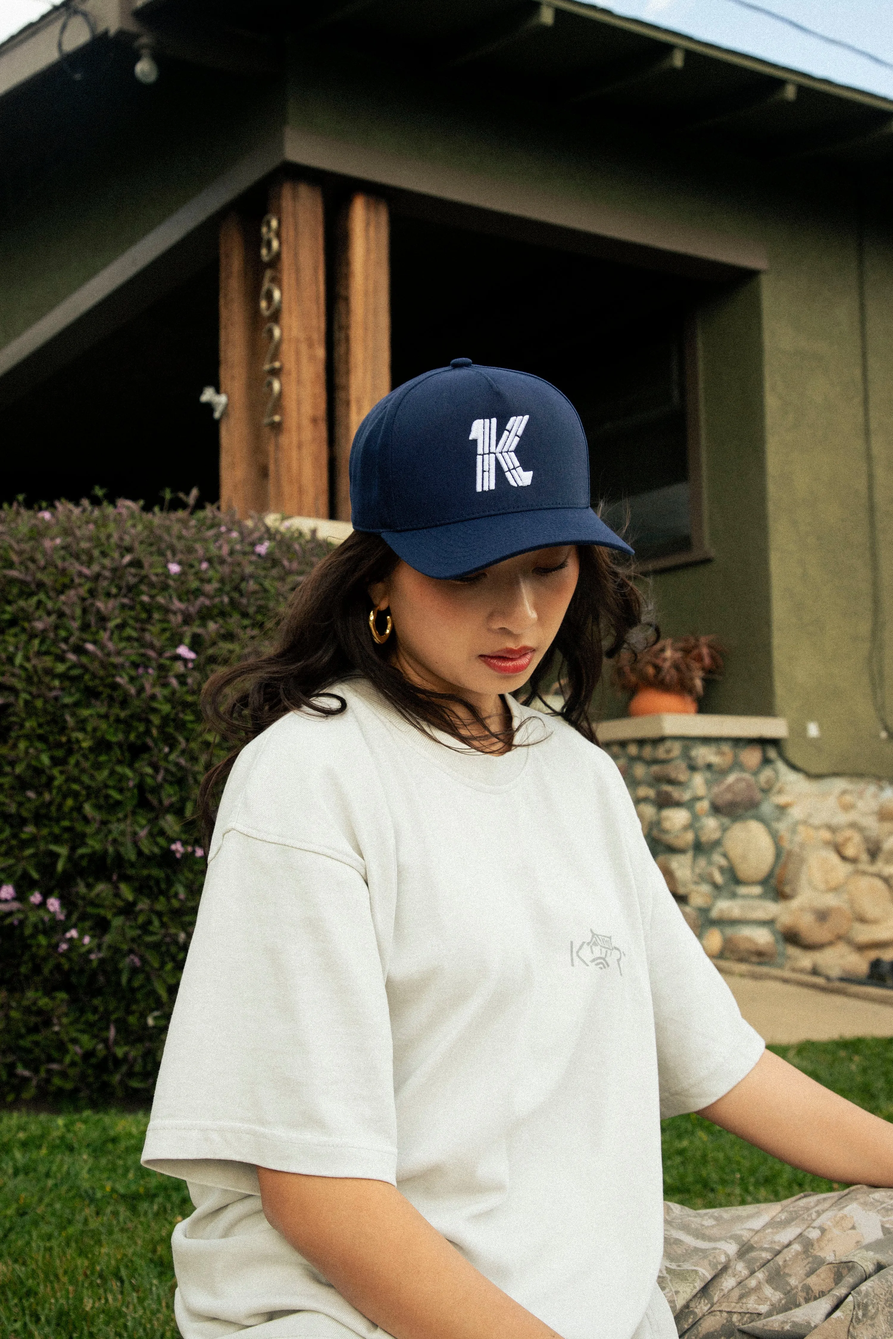 K TRIGRAM CAP (NAVY)